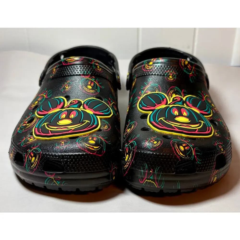 Disney Parks 2023 Halloween Mickey Mouse Pumpkin Adult Crocs Clogs Size M9 / W11